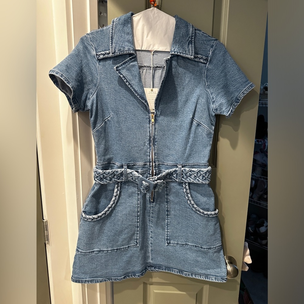 Show Me Your MuMu Blue Denim Dress
